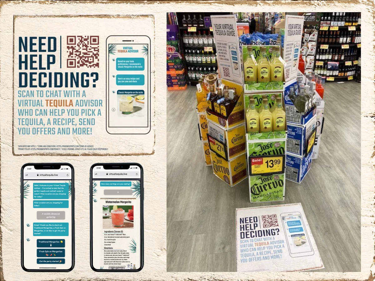 Virtual demo display at a retail store